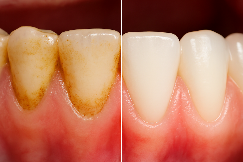 how to remove plaque from teeth at home