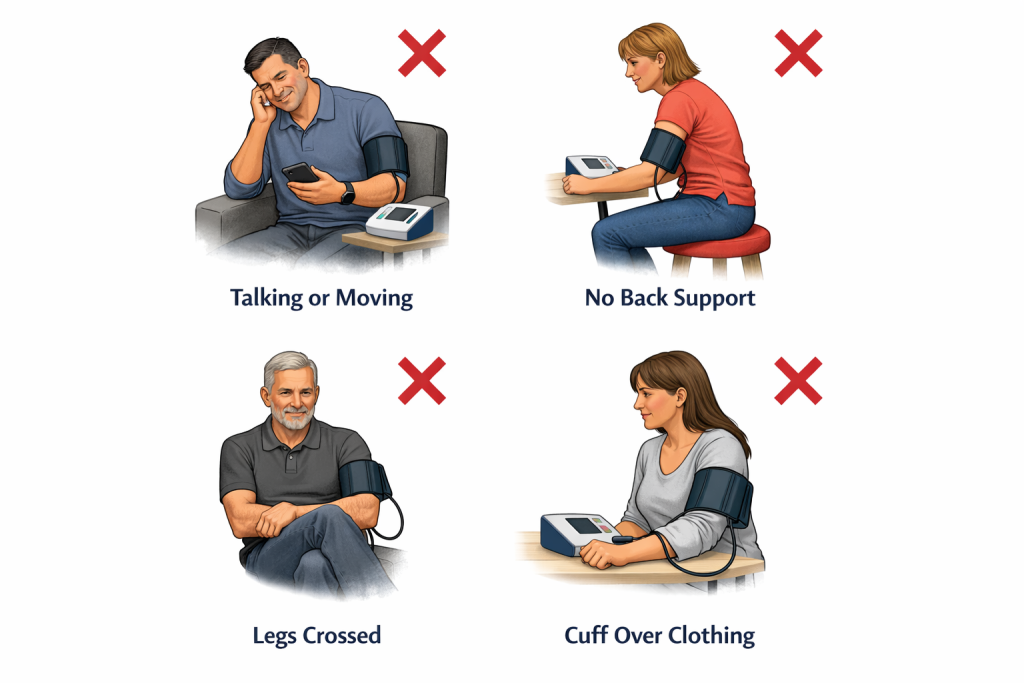 5 Common Errors in blood Pressure Measurement (Doctors’ Guide)