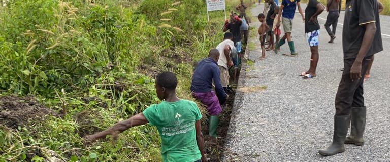 environmental clean-up programs, to reduce soil transmitted helminths