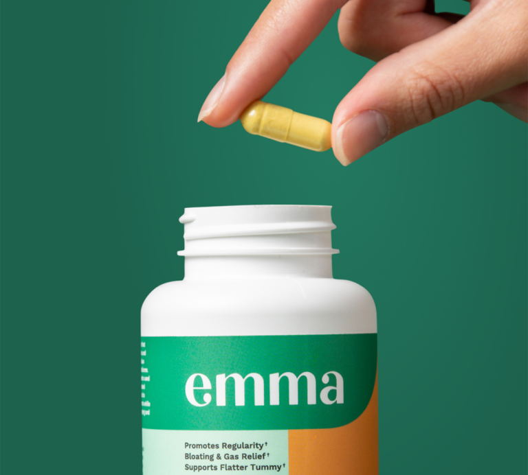 Emma gut health reviews , a picture showing emma gut health relief supplement