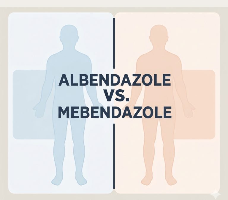 Difference between mebendazole and albendazole