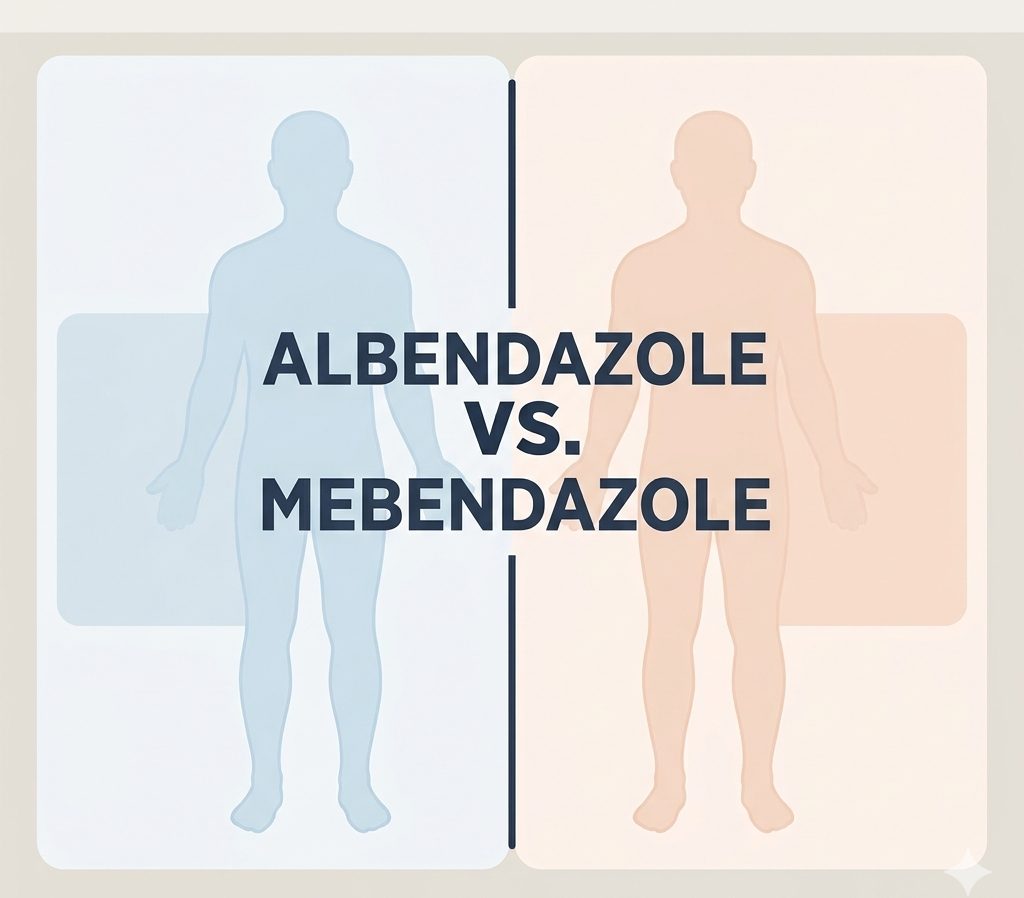 Difference between mebendazole and albendazole